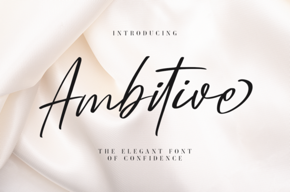 Ambitive Font: A Script Typeface That Elevates Digital Design
