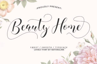 Beauty Home Font: A Handwritten Typeface for Authentic Branding