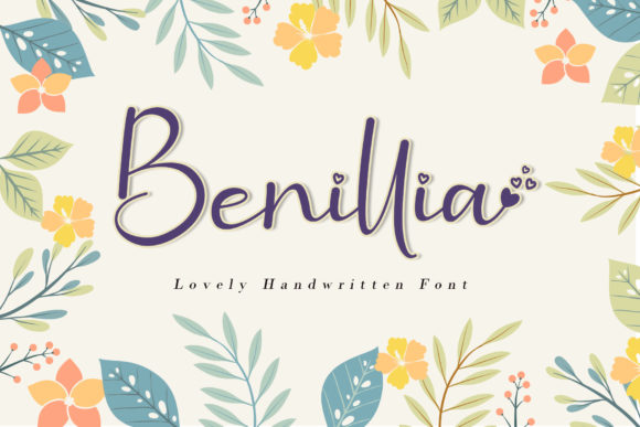 Benillia Font: A Sweet Script for Crafty Creations