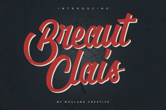 Breaut Clais: A Handwritten Font for Creative Makers