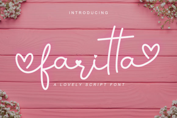 Faritta: A Script Font for Editorial Design with a Natural Touch