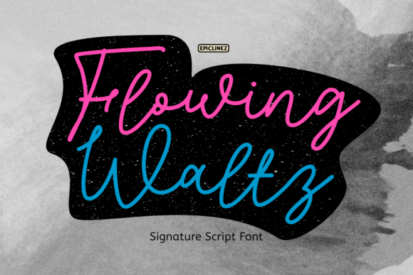 Flowing Waltz: A Stylish Typeface for Campaign Design