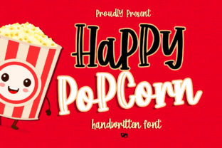 Happy Popcorn Font: A Playful Typeface for Polished Branding