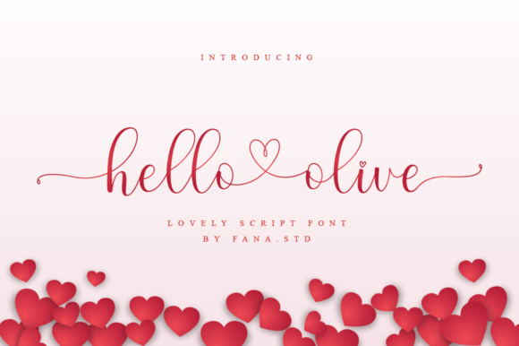 Hello Olive: A Sweet Script Font for Crafting and Selling