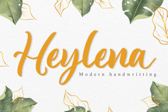 Heylena: A Classy Script Font for Makers