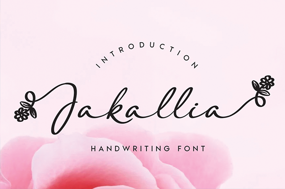 Jakallia: A Handwritten Font That Brings Flowers to Your Editorial Design