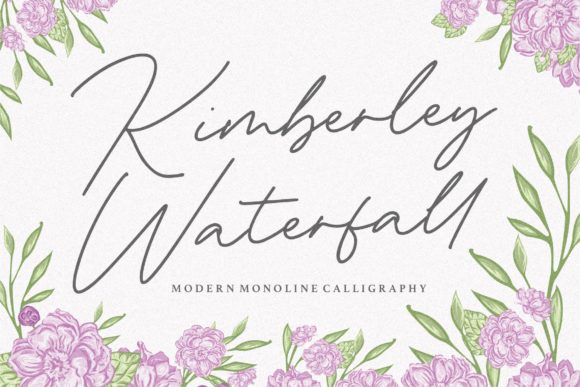 Kimberley Waterfall Font for Modern Branding and Marketing