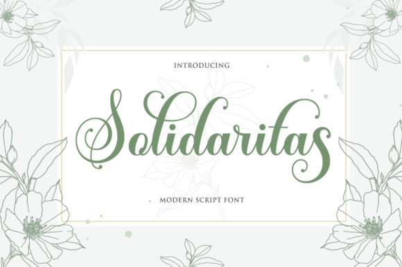 Solidaritas: A Sweet Handwritten Font