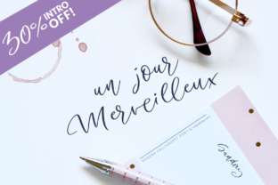 Un Jour Merveilleux: A Handwritten Font for Beautiful, Readable Crafts